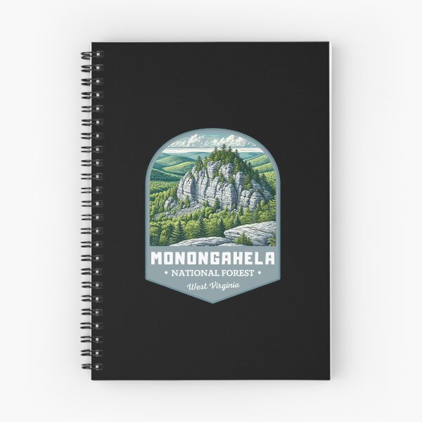 Item preview, Retro Monongahela National Forest West Virginia USA Travel Art Landscape designed and sold by MaateoDesign.