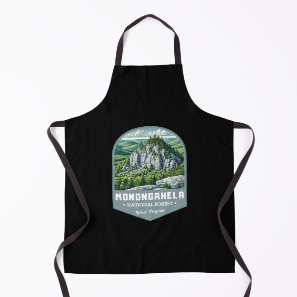 Item preview, Retro Monongahela National Forest West Virginia USA Travel Art Landscape designed and sold by MaateoDesign.