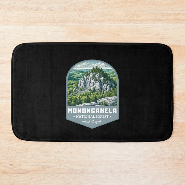 Item preview, Retro Monongahela National Forest West Virginia USA Travel Art Landscape designed and sold by MaateoDesign.