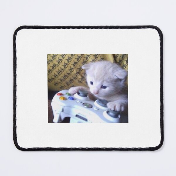 Item preview, Video game kitten playing Xbox  designed and sold by Ratcatdoggg.