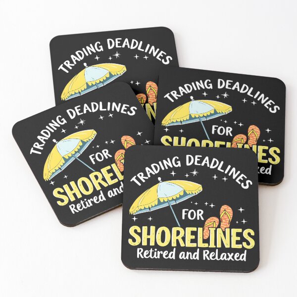 Item preview, Shorelines Over Deadlines – Relaxed in Retirement designed and sold by nbg2012.