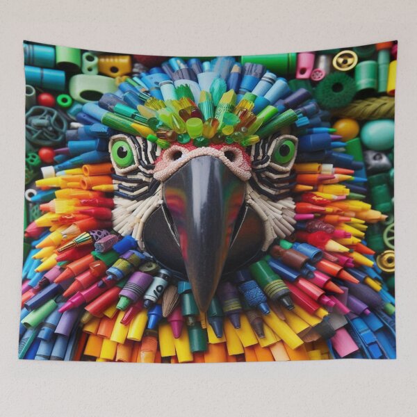 Item preview, Rainbow Plume Parrot– Perfect Gift designed and sold by Imaginarium of Chaos falcon88 .