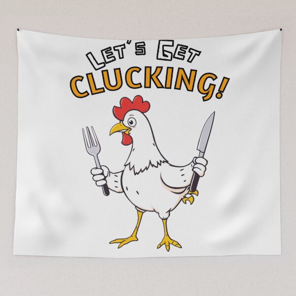 Item preview, Let’s Get Clucking! Fun Chicken Foodie designed and sold by CoolEnthusias.