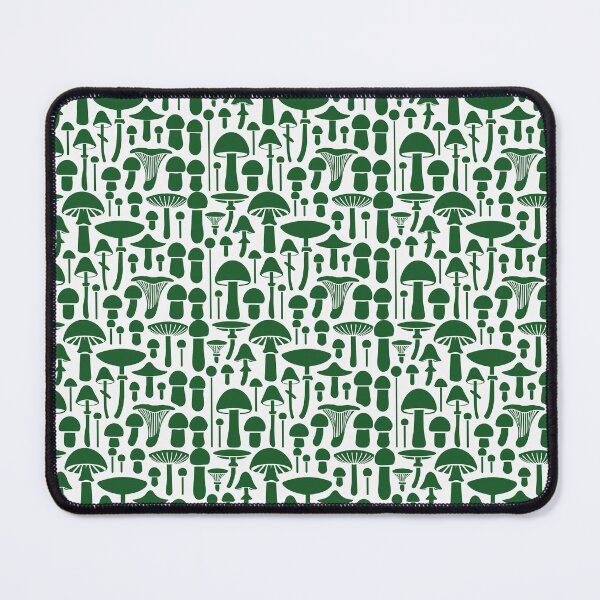 Item preview, Pilze & Waldfreude: Grünes Pilzmuster auf weißem Hintergrund designed and sold by IraNiva.