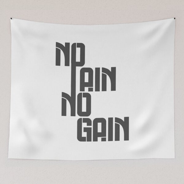 Item preview, No pain no Gain, motivation design  designed and sold by redwolf92.