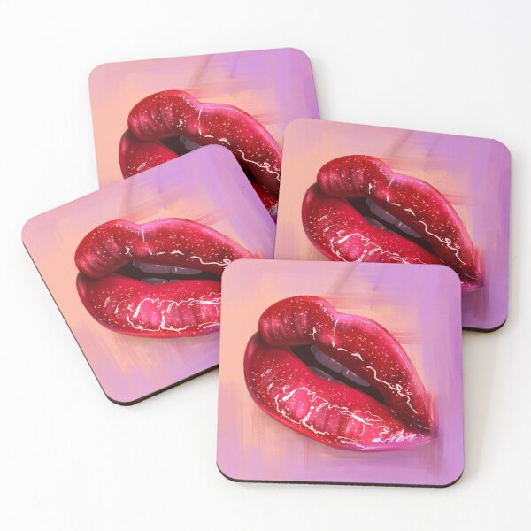 Item preview, Glossy lips realistic digital paintig designed and sold by Wolshebnaja.