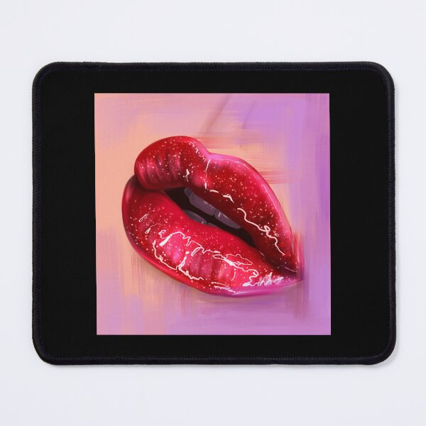 Item preview, Glossy lips realistic digital paintig designed and sold by Wolshebnaja.