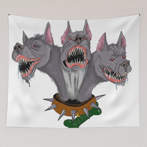 Item preview, Cerberus Man’s Best Friend in the Underworld designed and sold by HillbillyGirl.