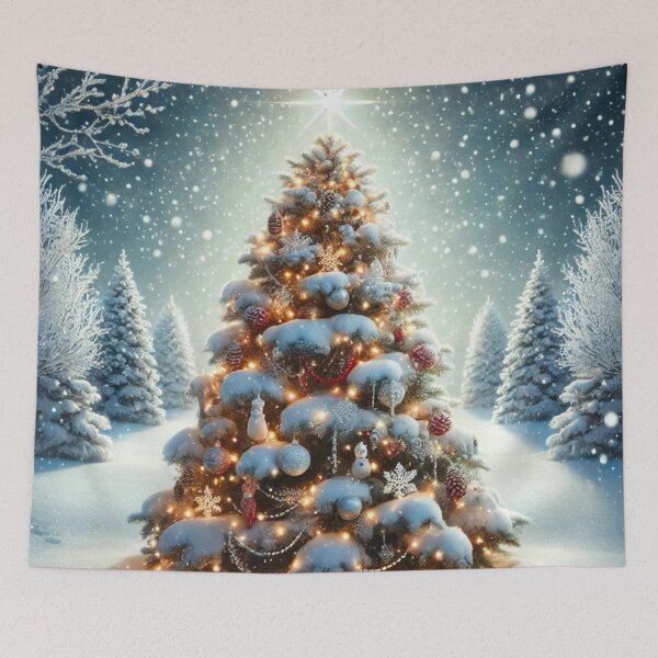 Item preview, Frozen Christmas Tree Covered in Snow designed and sold by GrizzlyCollective.