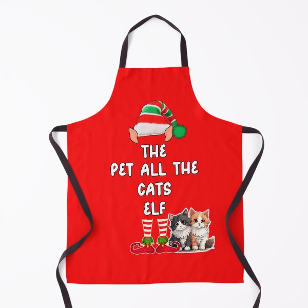 Item preview, Pet All The Cats Elf, Cute Elf and Kittens, Christmas Elf designed and sold by desireedickens.