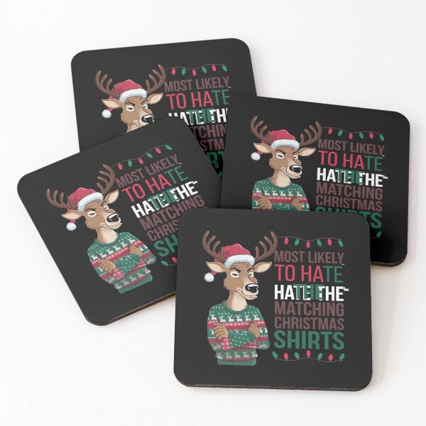 Item preview, Most Likely To Hate The Matching Christmas Shirts designed and sold by Mateusz Majcherek.