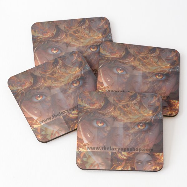 Item preview, Fire Maiden Collage Illusion T-Shirt designed and sold by THELAZYEYESHOP.
