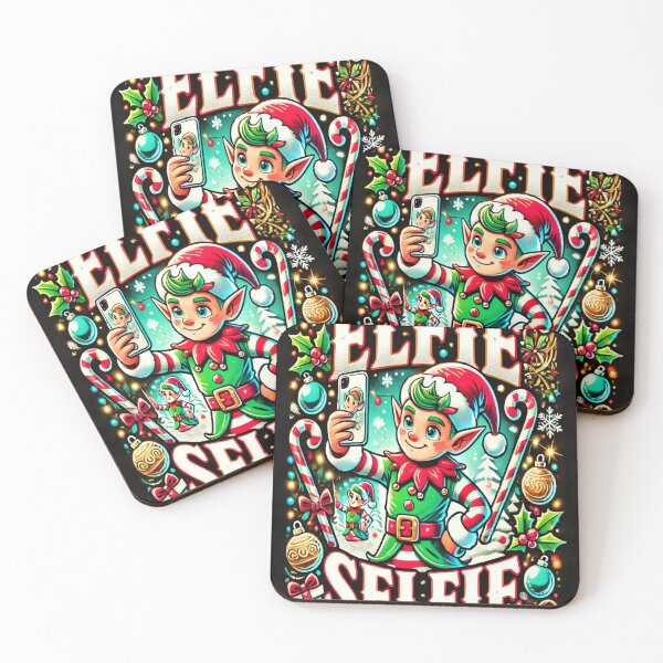 Item preview, "Elfie Selfie" Christmas T-Shirt designed and sold by GoFunTee.