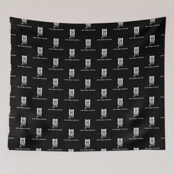 Item preview, Owl says "One More Chapter" (light) designed and sold by Writerly Musings.