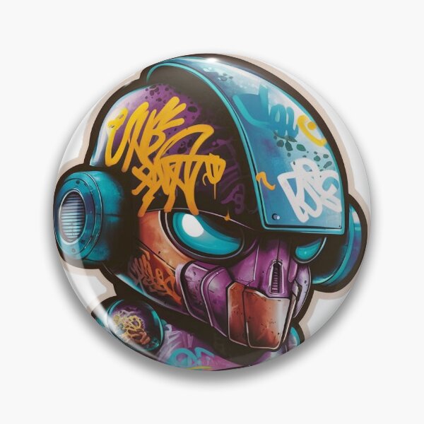 Item preview, Colorful street robot in graffiti art style designed and sold by creativepers.