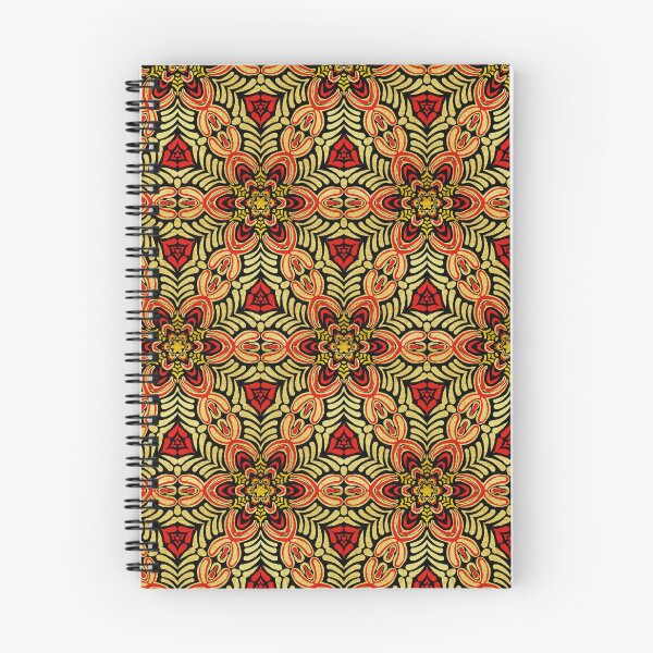 Item preview, Hand drawn repeating pattern, red and gold metallic effect. designed and sold by Shoot-The-Moon.