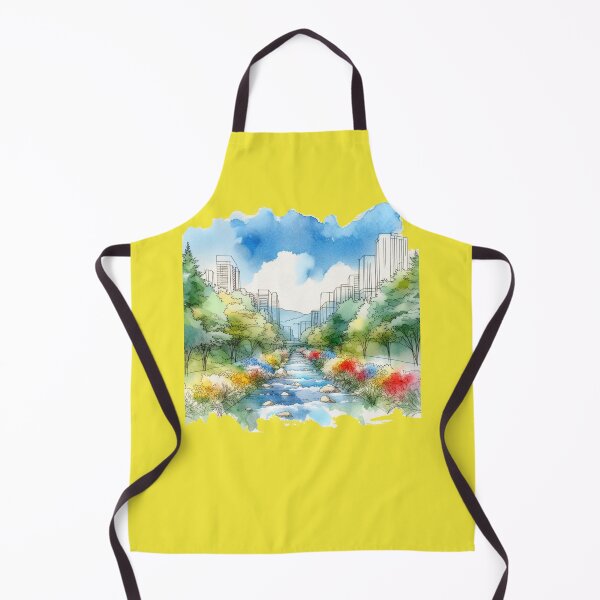 Item preview, Cheonggyecheon, Seoul, South Korea - Beautiful 3D Illustration, designed and sold by PaintMeWorld.