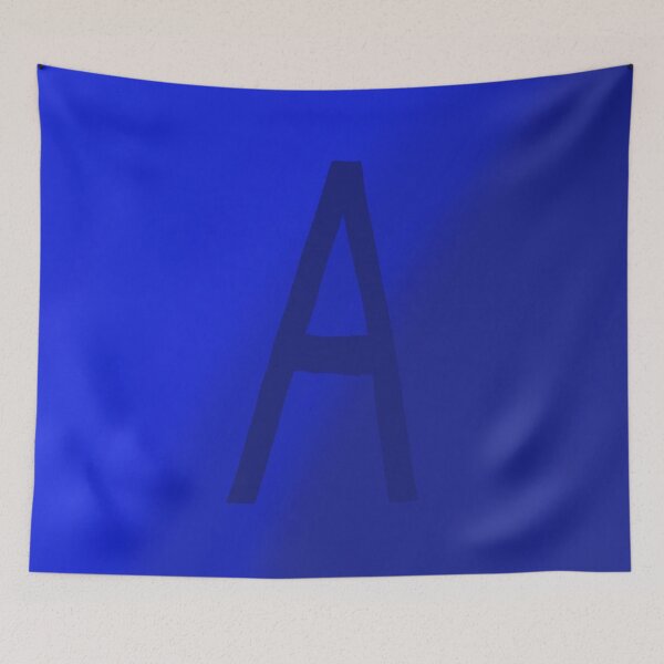 Item preview, Dark Blue A with Gradient Background designed and sold by MusicQueen17.