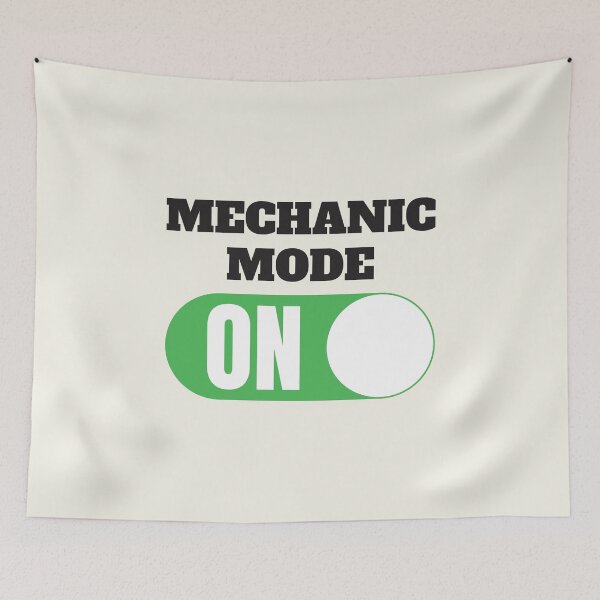 Aperçu de l'œuvre Mode Mécanicien ACTIVÉ Équipement lourd Moto Camion Mécanicien créée et vendue par thecatcouch.