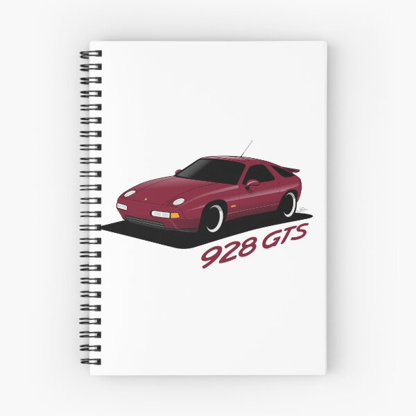 Item preview, Porsche 928 GTS Illustration Burgundy Metallic designed and sold by blackdogshop.