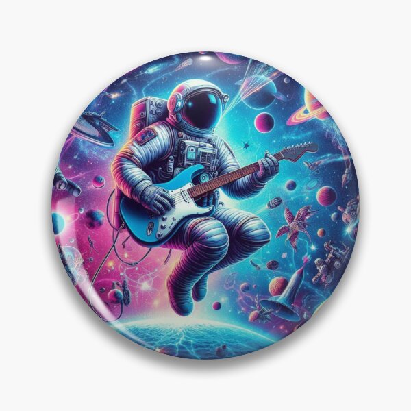 Item preview, Astronaut Playing Guitar in Space with RexVibes Vibe designed and sold by RexVibes.