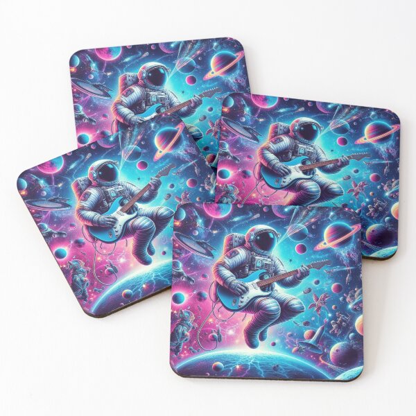 Item preview, Astronaut Playing Guitar in Space with RexVibes Vibe designed and sold by RexVibes.
