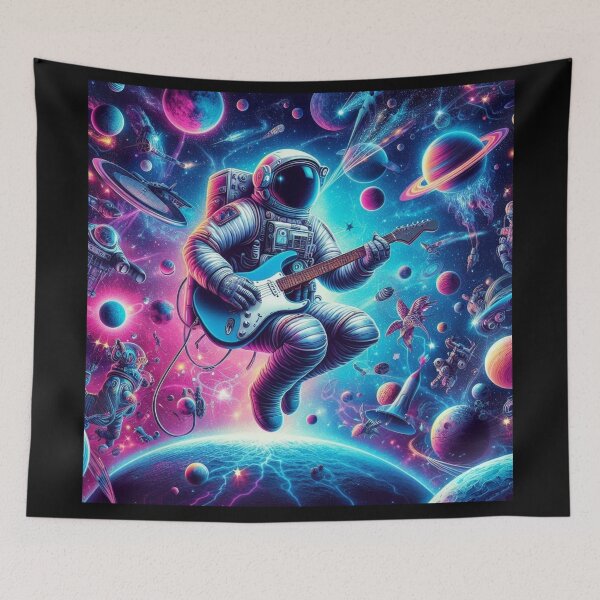 Item preview, Astronaut Playing Guitar in Space with RexVibes Vibe designed and sold by RexVibes.
