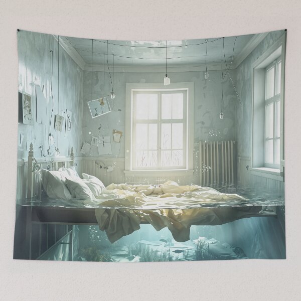 Item preview, Submerged Serenity: A Room Beneath the Waves designed and sold by oanaunciuleanu.