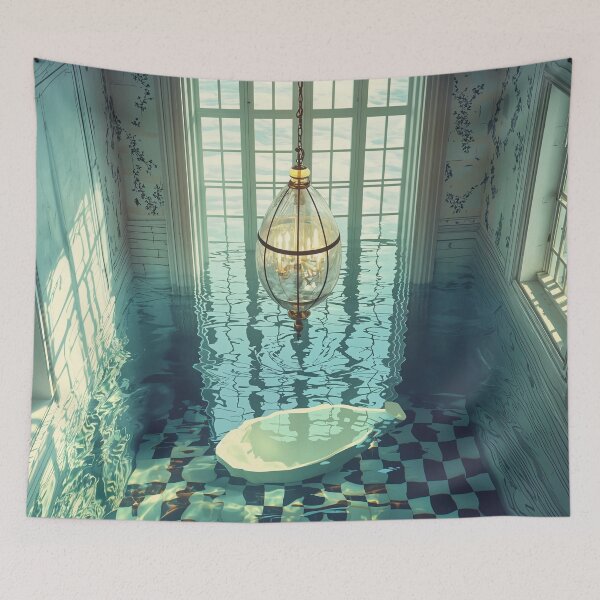 Item preview, Submerged Serenity: A Room Beneath the Waves designed and sold by oanaunciuleanu.
