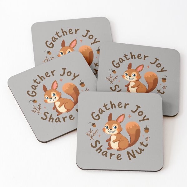 Item preview, Cute squirrel gather joy share nut designed and sold by FriendlyLlama.