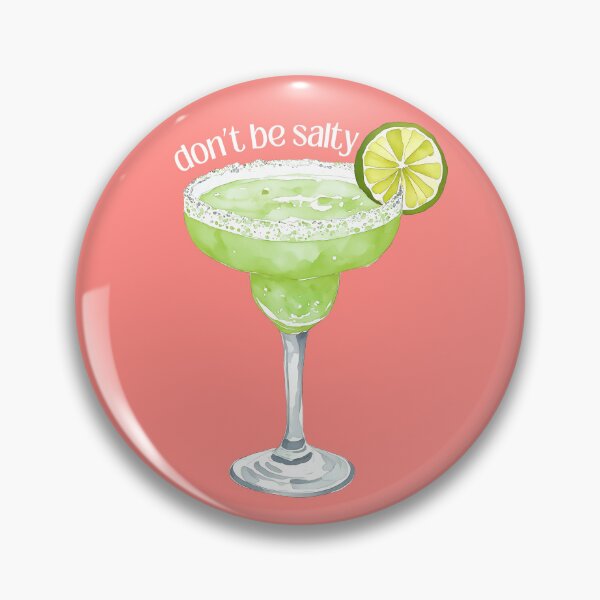 Item preview, Don't Be Salty Watercolor Margarita designed and sold by Magnolia Valley Art.