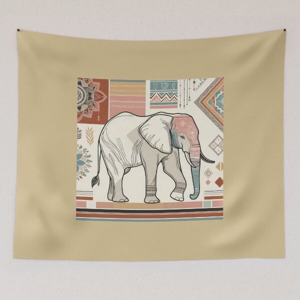 Item preview, Majestic Boho Elephant designed and sold by designssamaya.
