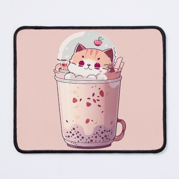 Item preview, Kitty Bubble Tea - Boba Cat Anime Kawaii designed and sold by RetroPrism.