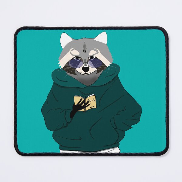 Item preview, University student Raccoon with hoodie designed and sold by Bella-Illust.