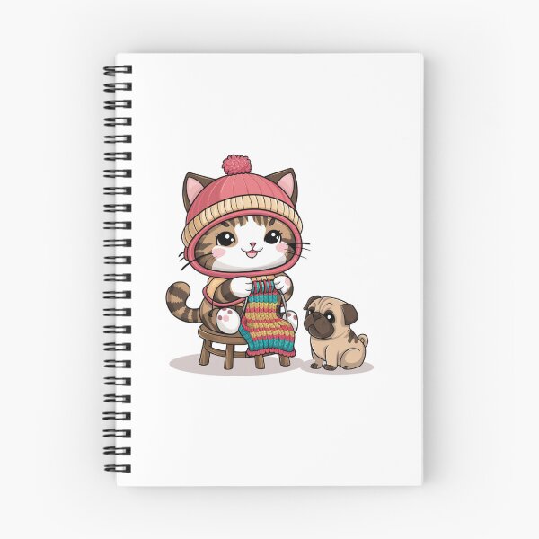 Item preview, knitting cat designed and sold by jkrphoto.