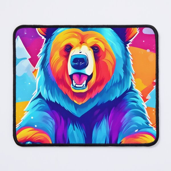 Item preview, Vibrant Bear in Snow designed and sold by Health And Fitness Posts e-Store.