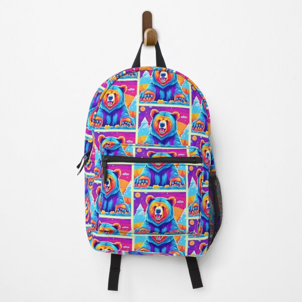 Item preview, Vibrant Bear in Snow designed and sold by Health And Fitness Posts e-Store.