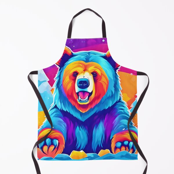 Item preview, Vibrant Bear in Snow designed and sold by Health And Fitness Posts e-Store.