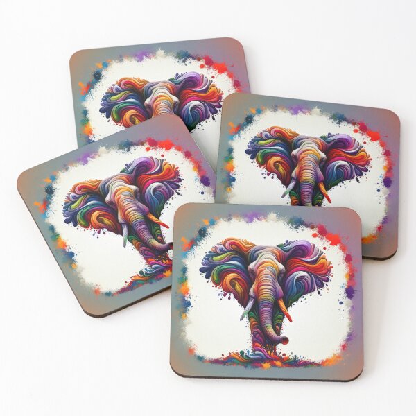 Item preview, Abstract Elephant Illusion designed and sold by designssamaya.