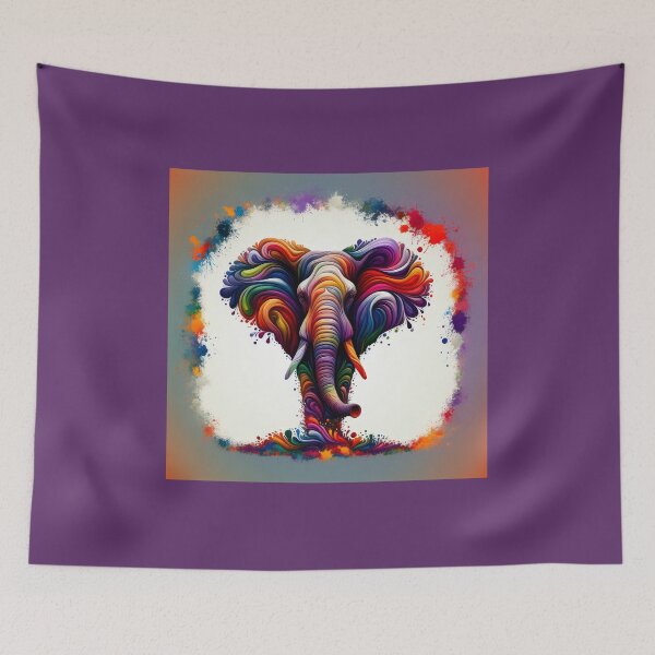 Item preview, Abstract Elephant Illusion designed and sold by designssamaya.