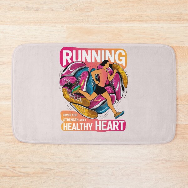 Item preview, Running Gives You Streng And A Healty Heart - Motivational T-shirt For Runners And Athletes designed and sold by Creomix.