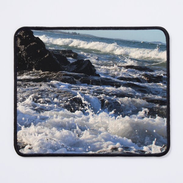Item preview, Breaking waves over rocky shore designed and sold by MacLittle.