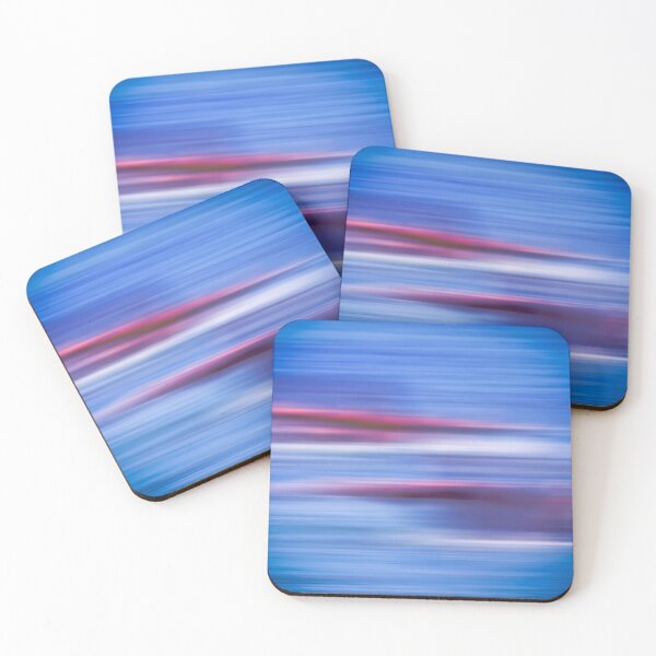 Item preview, ABSTRACT 2 SURFERS Vibrant streaks of red and white create dynamic movement against blue background designed and sold by EyezWatchin.