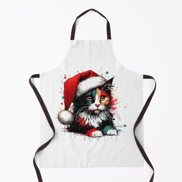 Item preview, Tricolor Calico Cat Christmas Splash Art designed and sold by TomFrontierArt.