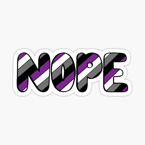 Asexual NOPE Pegatina