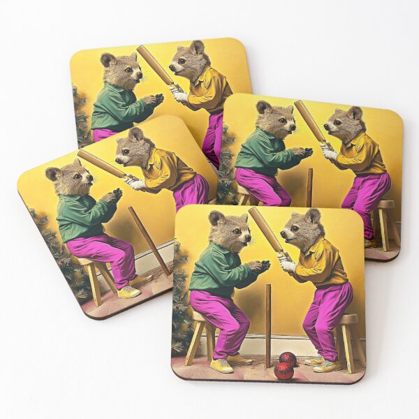 Item preview, Pandas playing  cricket  designed and sold by PixcelStudioB.
