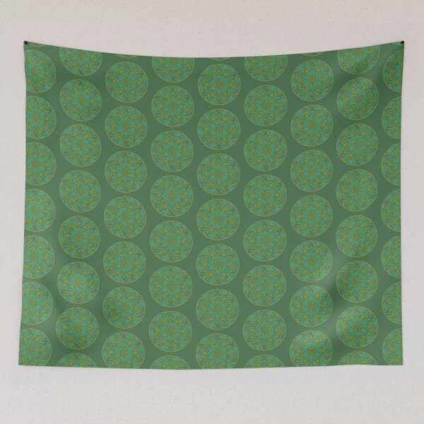 Item preview, Flower of Life Mandalas: 051 - Leafy Green Kaleidoscope designed and sold by SonoSonoStudio.