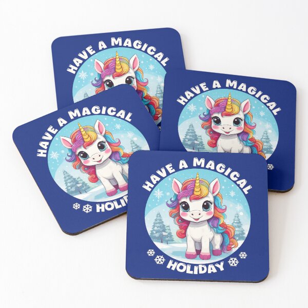Item preview, Have a Magical Holiday Christmas Unicorn designed and sold by Kspirit Designs.