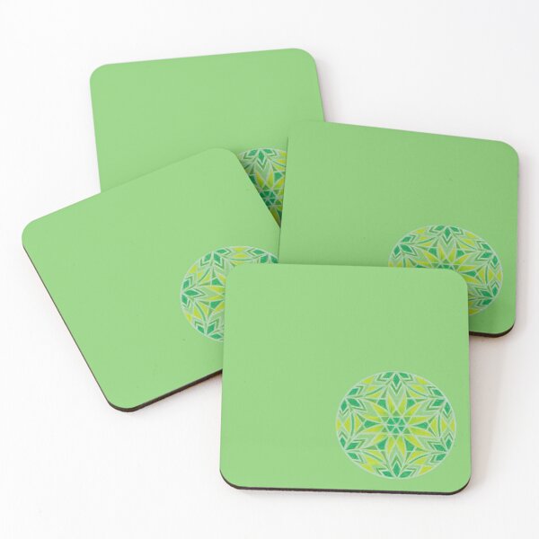 Item preview, Flower of Life Mandalas: 036 - Yellow Green Mosaic designed and sold by SonoSonoStudio.