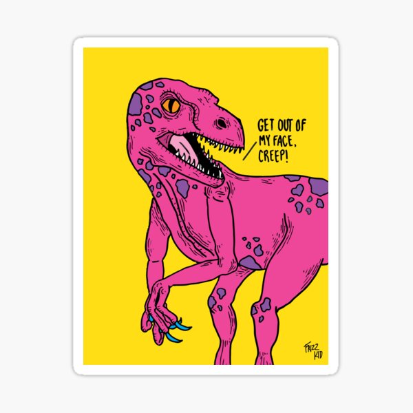 Fighting Raptor Sticker